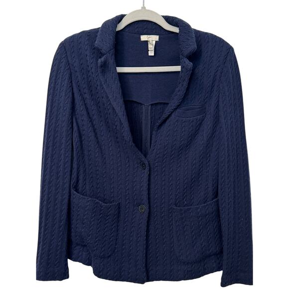 Joie 2-Button Front Closure Cable Knit Blazer - Picture 2 of 13